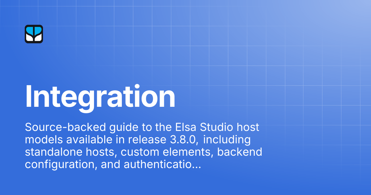 Integration | Elsa 3